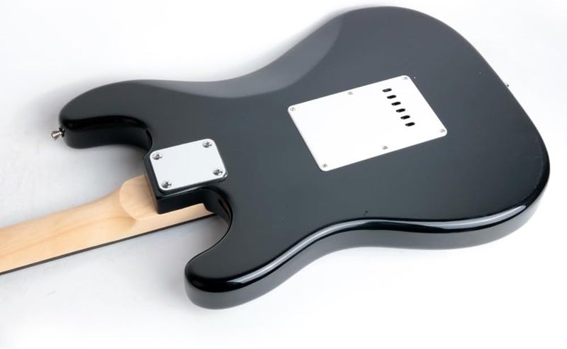 demusea DST-30 Full Size Electric Guitar Beginner Starter Practic With Gig bag And Strap (DST-30, Black) - Image 4